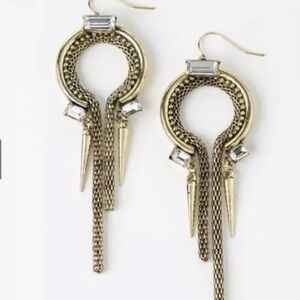 Plunder Design Fashion Trend Jewelry Kassidy Edgy Gold Chain Drop Dangle Earring